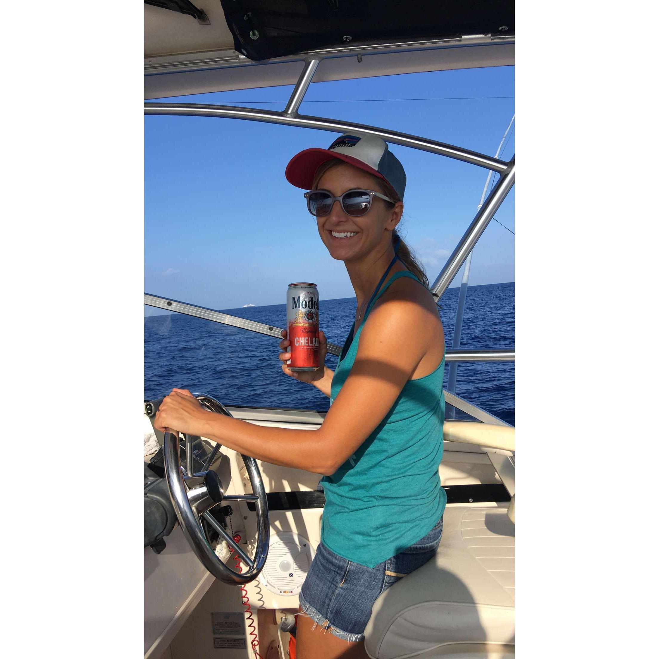 Boat day with "hanai dad" Mel