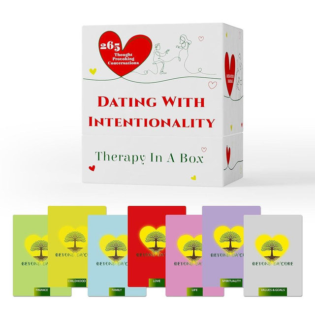 Dating with Intentionality (Dating&Married): 265 Conversation Starters - Therapy in a Box, Couples Card Game for Date Night, Married & Engaged Couples, Newlyweds, Adult Couples Games for Connection
