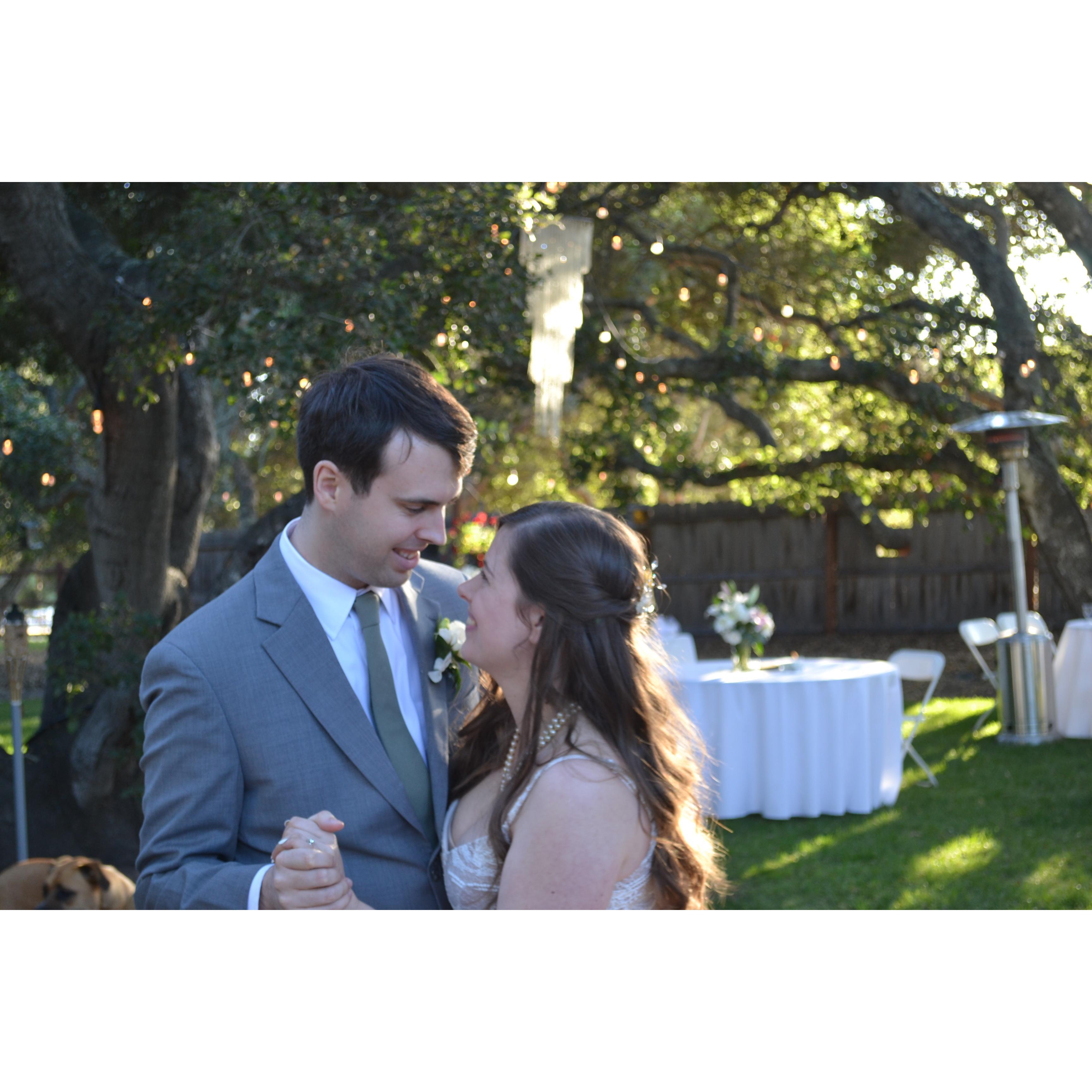 Our first dance as Mr. and Mrs.