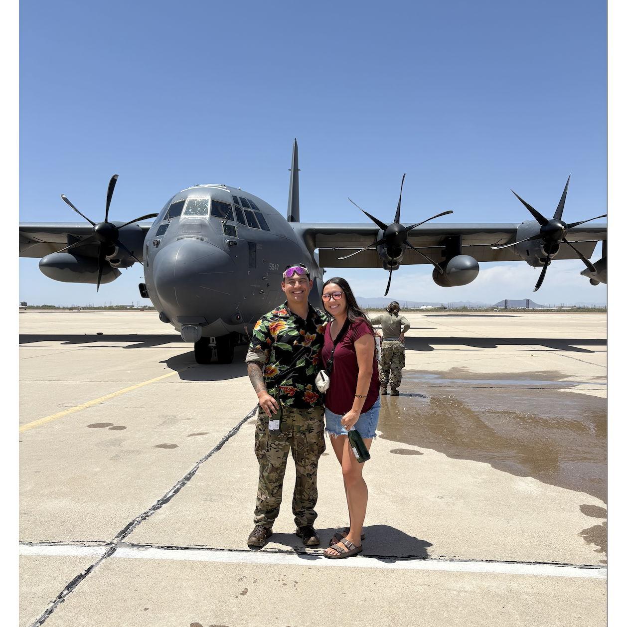 Ty's final flight in Tucson. We got to meet out on the flight line, and celebrate his accomplishments at Davis Monthan.