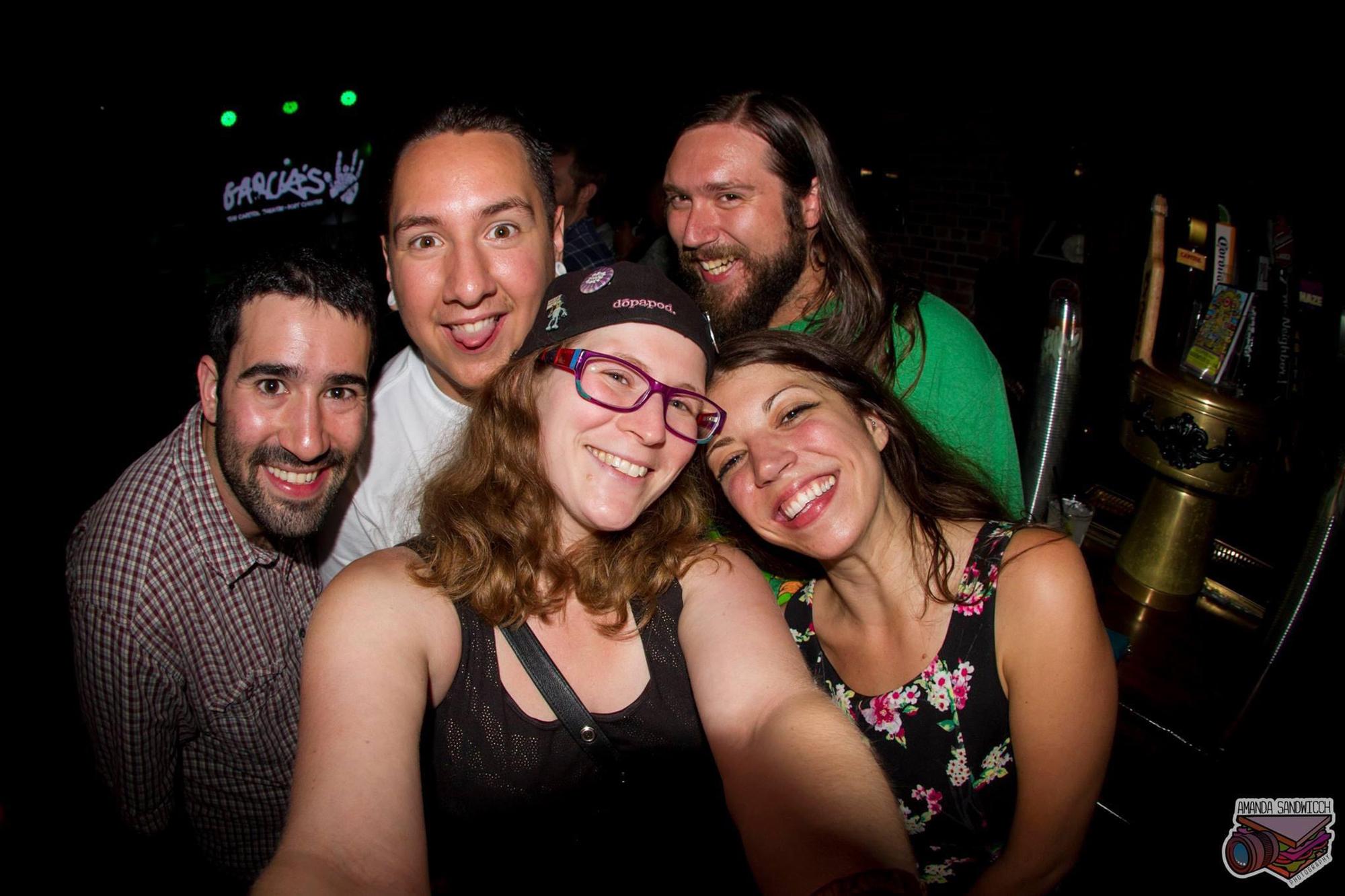 This from our first "date", to see a band called BOOB at Garcia's in Portchester!