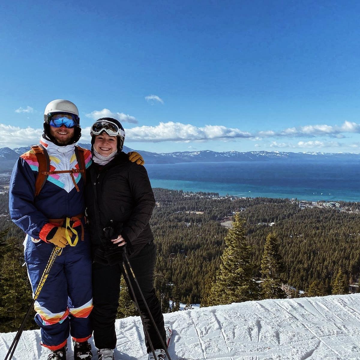 Skiing at Heavenly Lake Tahoe