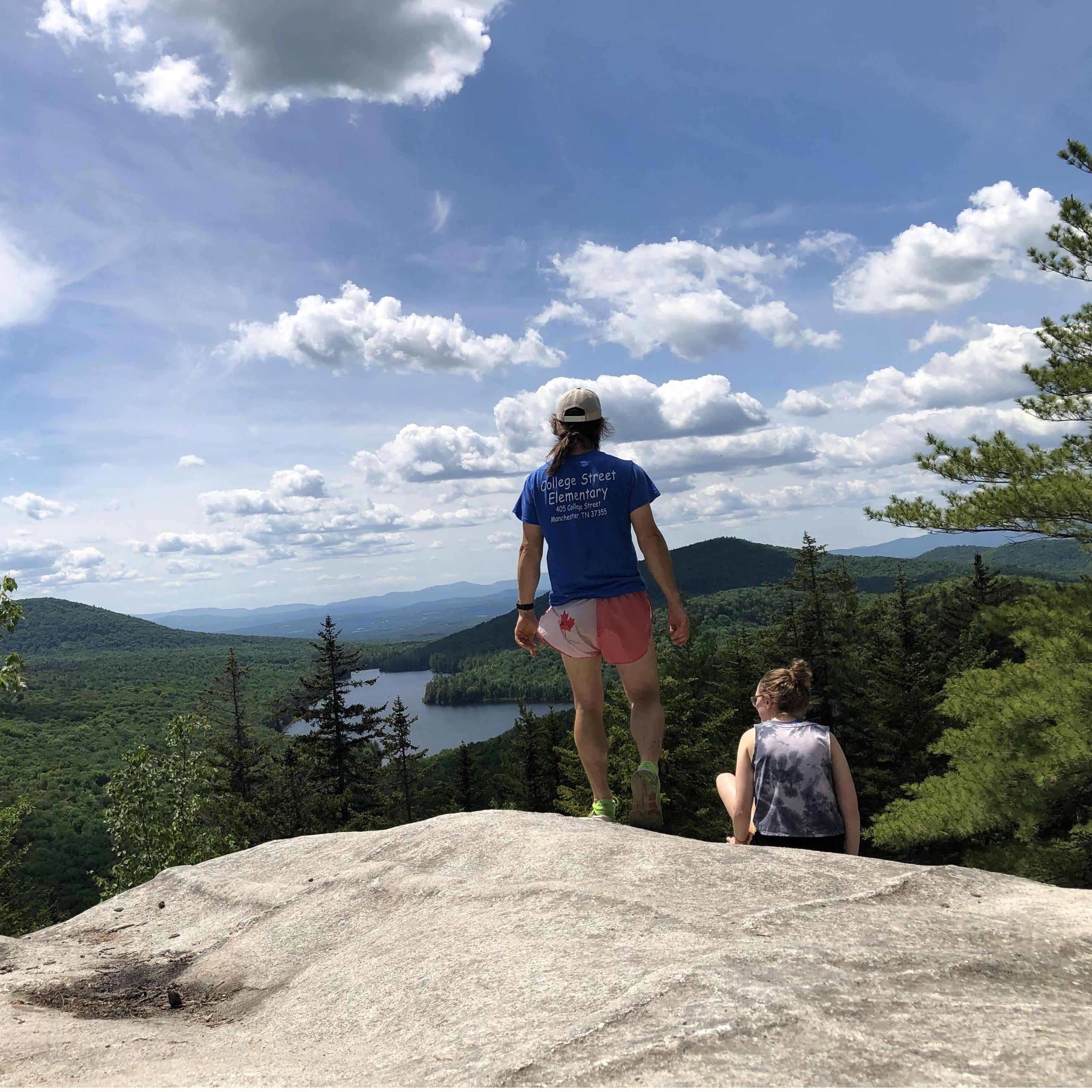 Views from Owls Head Mountain, which overlooks Kettle Pond (where we were camping/canoeing for the weekend!).