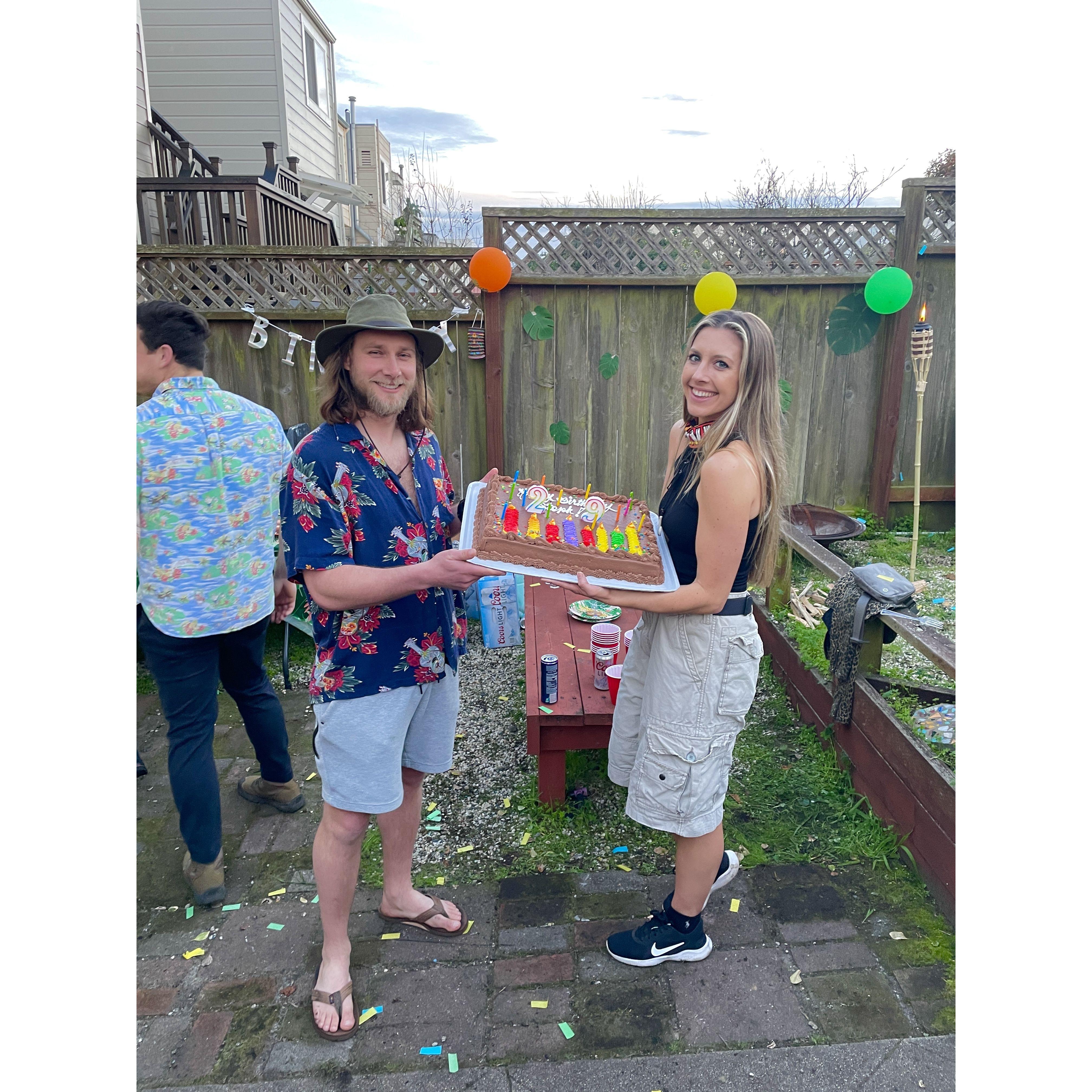 Steph's 29th Survivor themed birthday party #MakeItToTheMerge