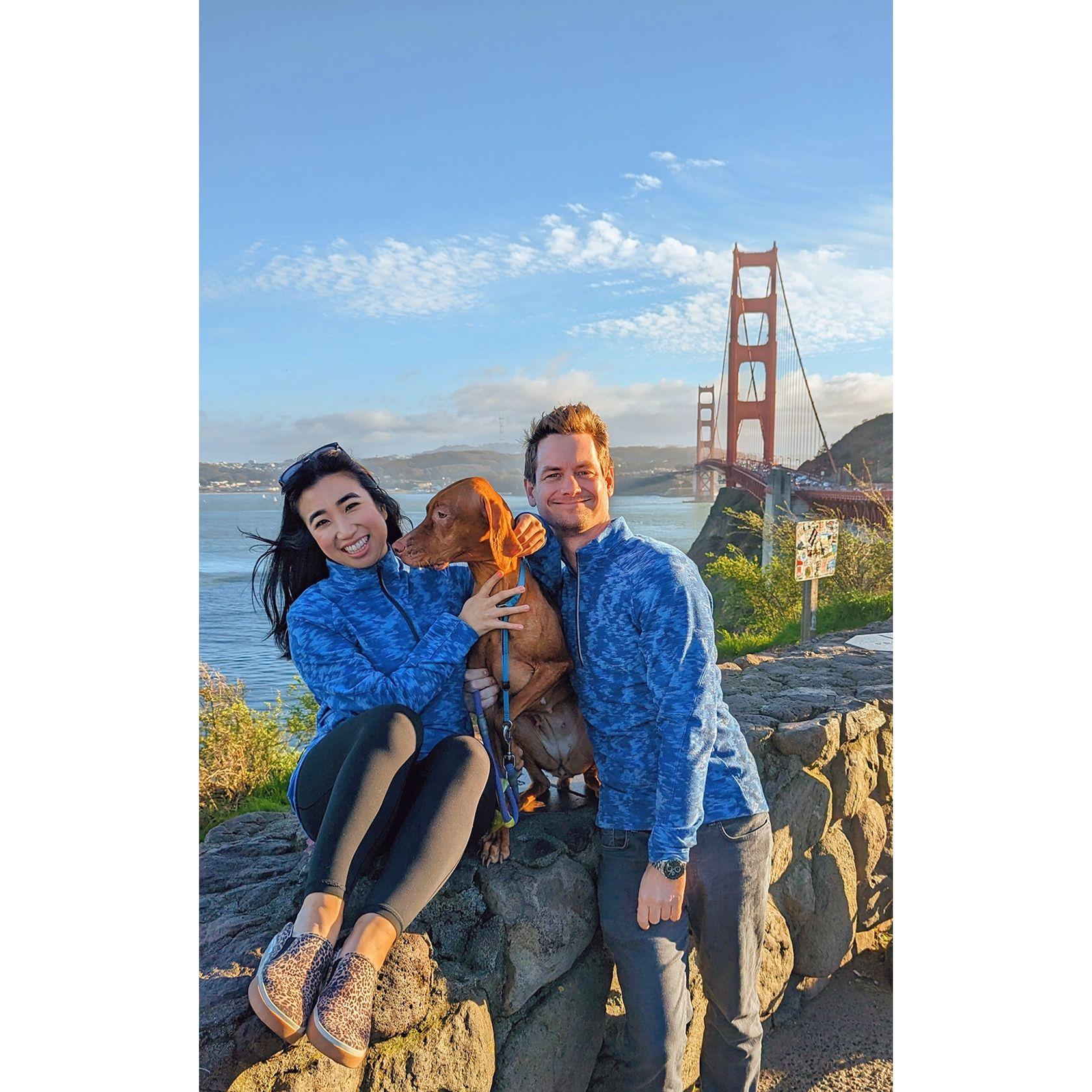 SF Golden Gate Bridge with Arya!