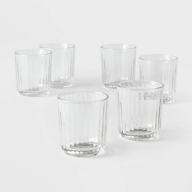 11oz 6pk Glass Saybrook Double Old Fashion Glasses - Threshold™