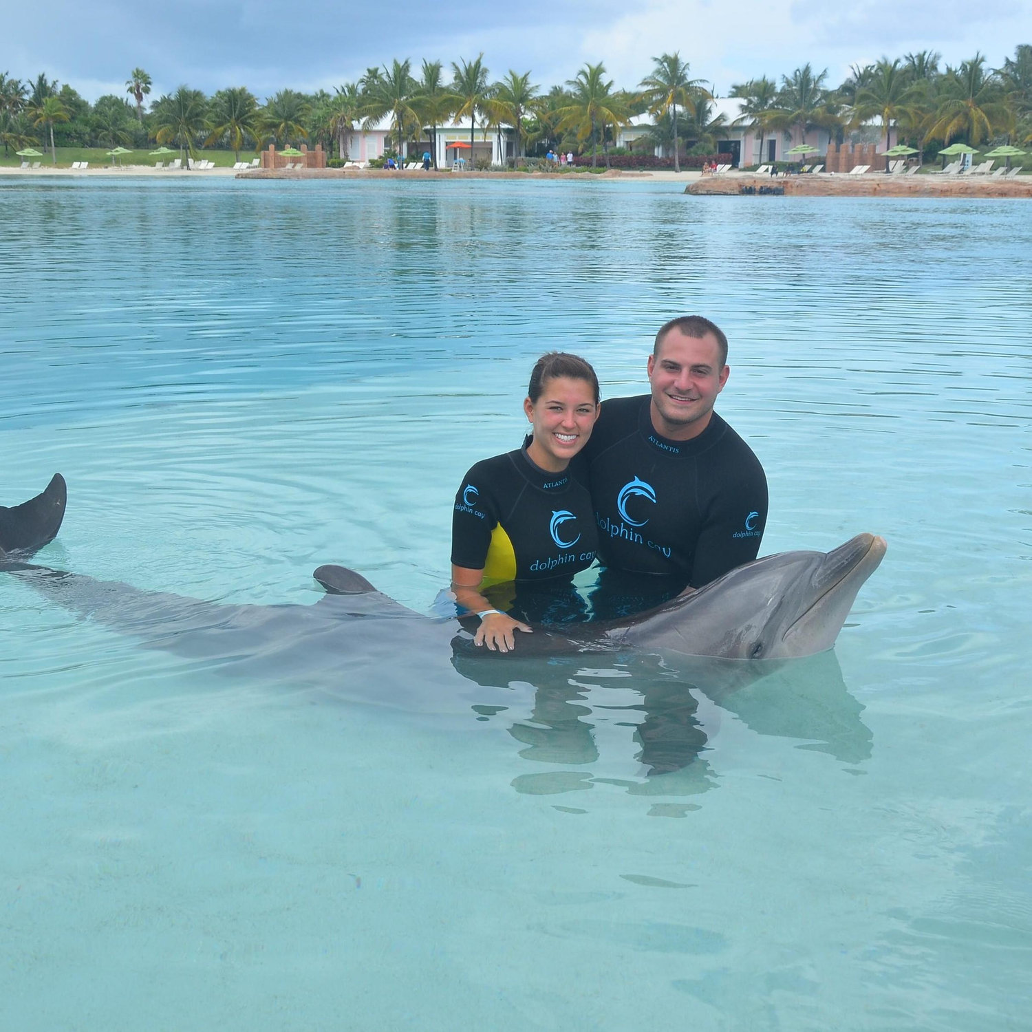 Bucket List Item Complete! Swimming with dolphins at Atlantis.