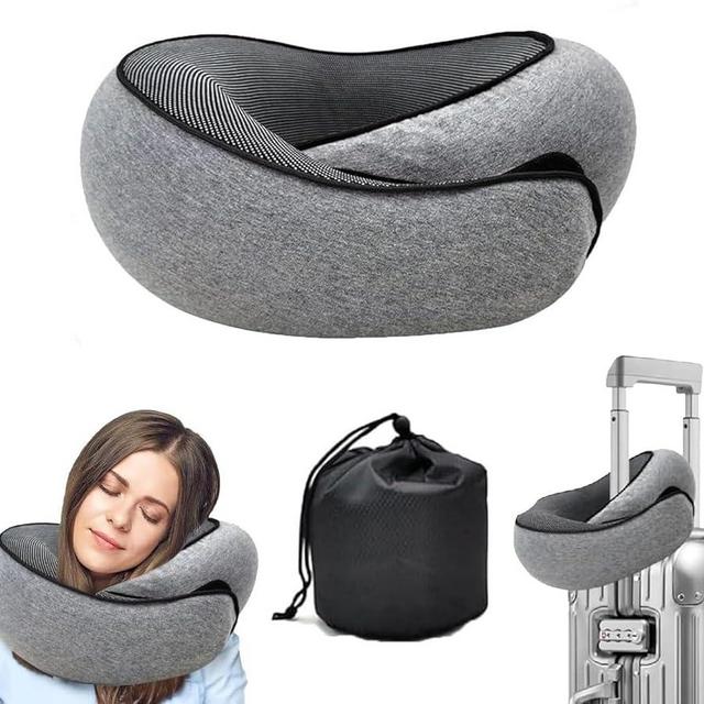 WEERSHUN Travel Pillows for Airplanes,2024 New Travel Pillow,Travel Neck Pillow Airplane Memory Foam Travel Pillow Neck Pillow for Traveling Suitable for Airplanes,Offices and Cars