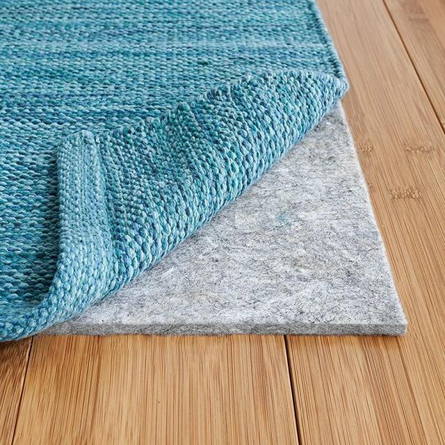 RUGPADUSA - Basics - 8'x10' - 1/4" Thick - 100% Felt - Protective Cushioning Rug Pad - Safe for All Floors and Finishes including Hardwoods