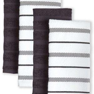 KitchenAid Albany Kitchen Towel 4-pk. - Color: Black