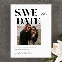 Carlisle Portrait | White | Zola Save The Dates