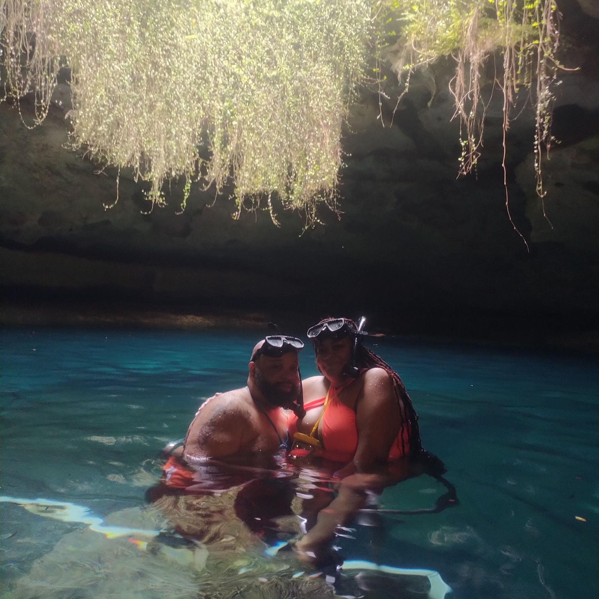 Our first time scuba diving!