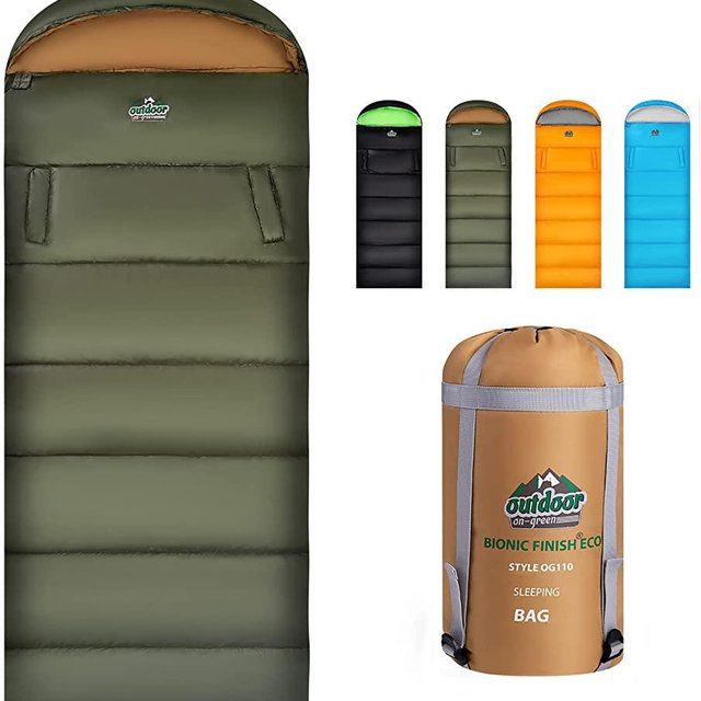 Sleeping Bag for Adults Kids, 4 Season Warm Weather Waterproof Lightweight Sleeping Bag, Great for Outdoor Camping, Backpacking & Hiking Sleeping Bag