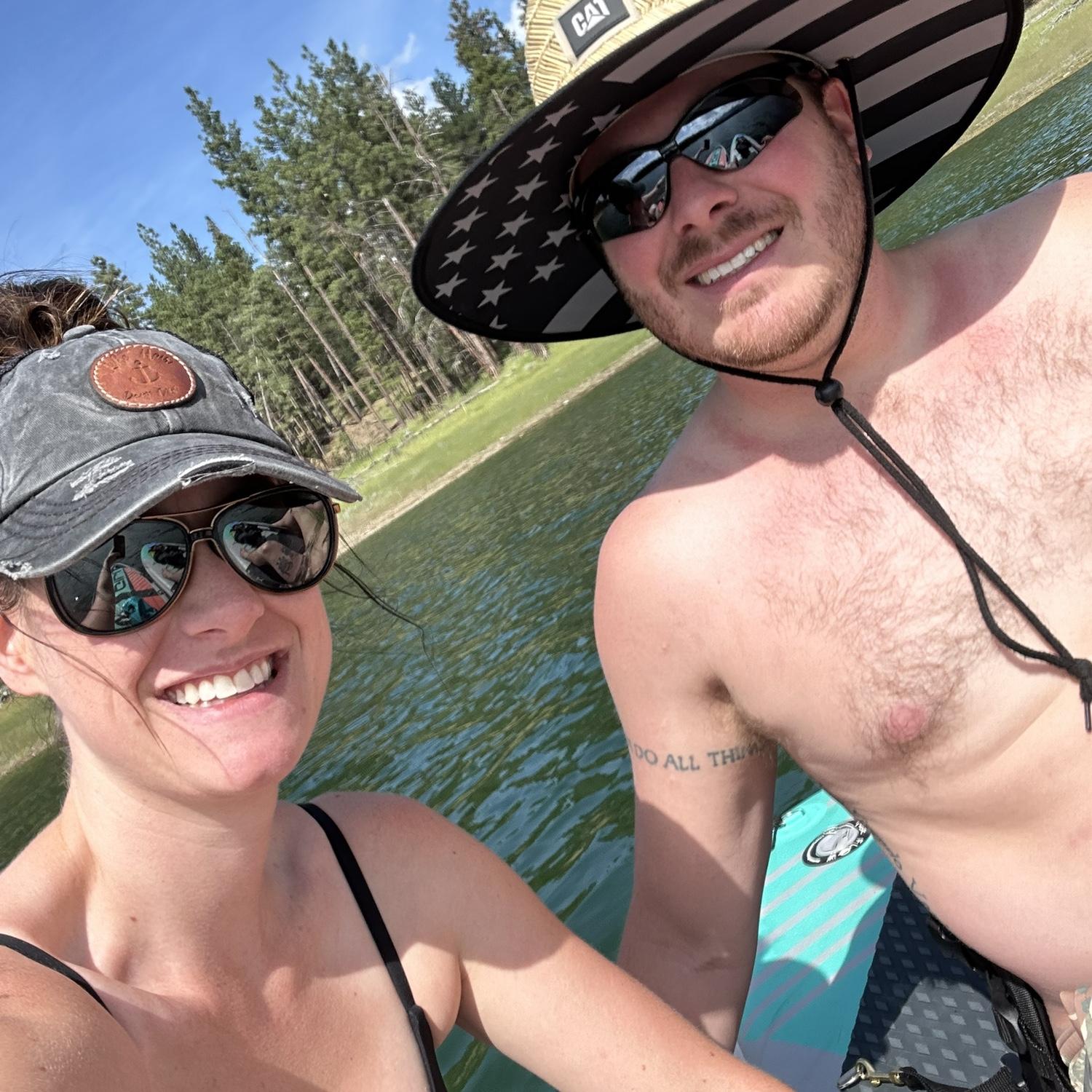 4th of July weekend paddleboarding on Sophie Lake in Eureka, MT!