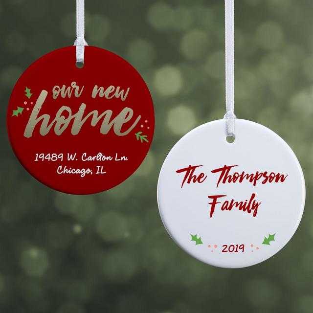 Our New Home 2-Sided Glossy Christmas Ornament