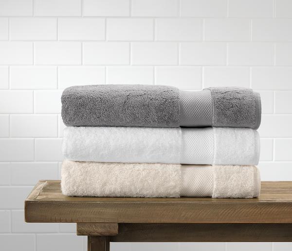 Boll & Branch Grey Bath Towel