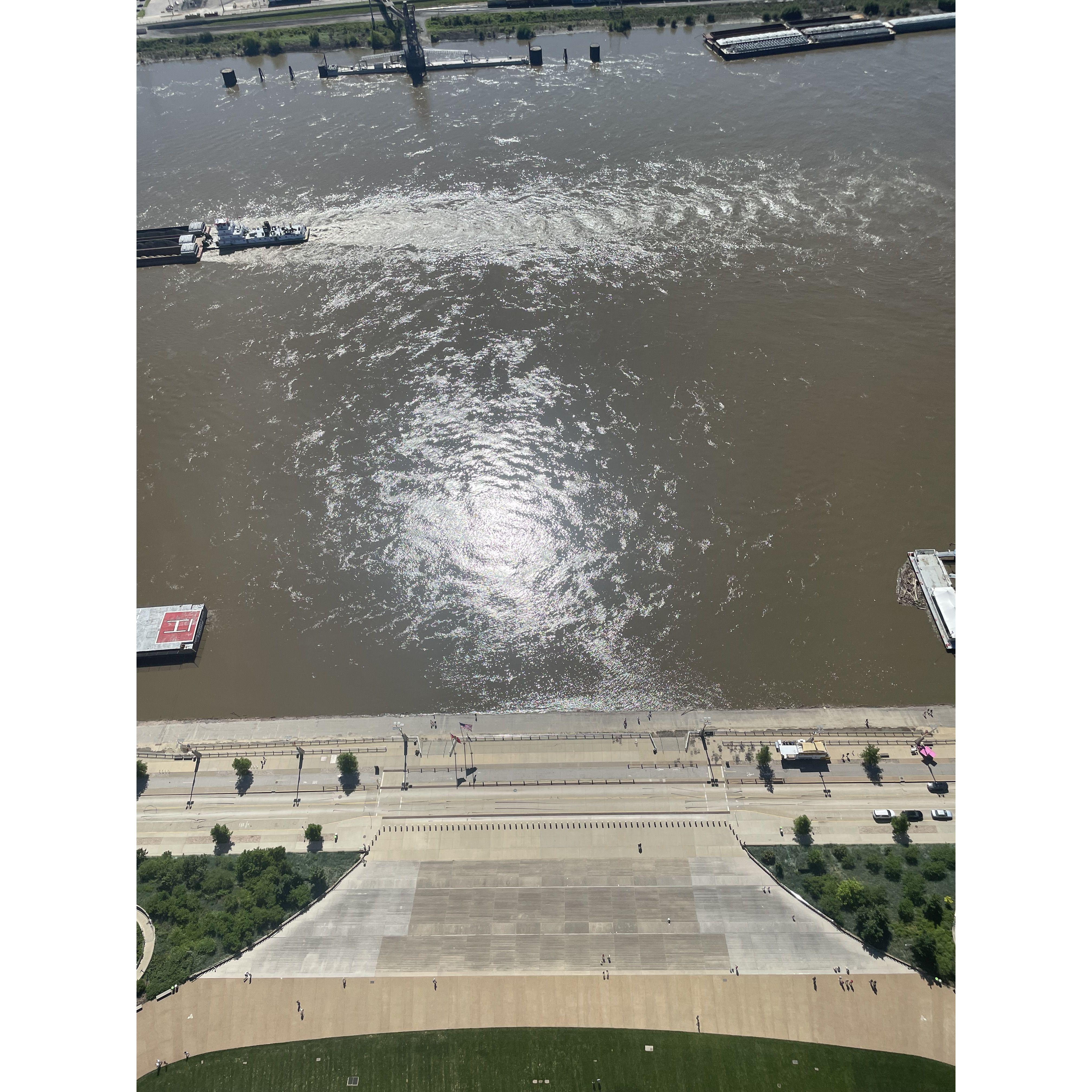 Where Zach proposed from the top of the Arch!