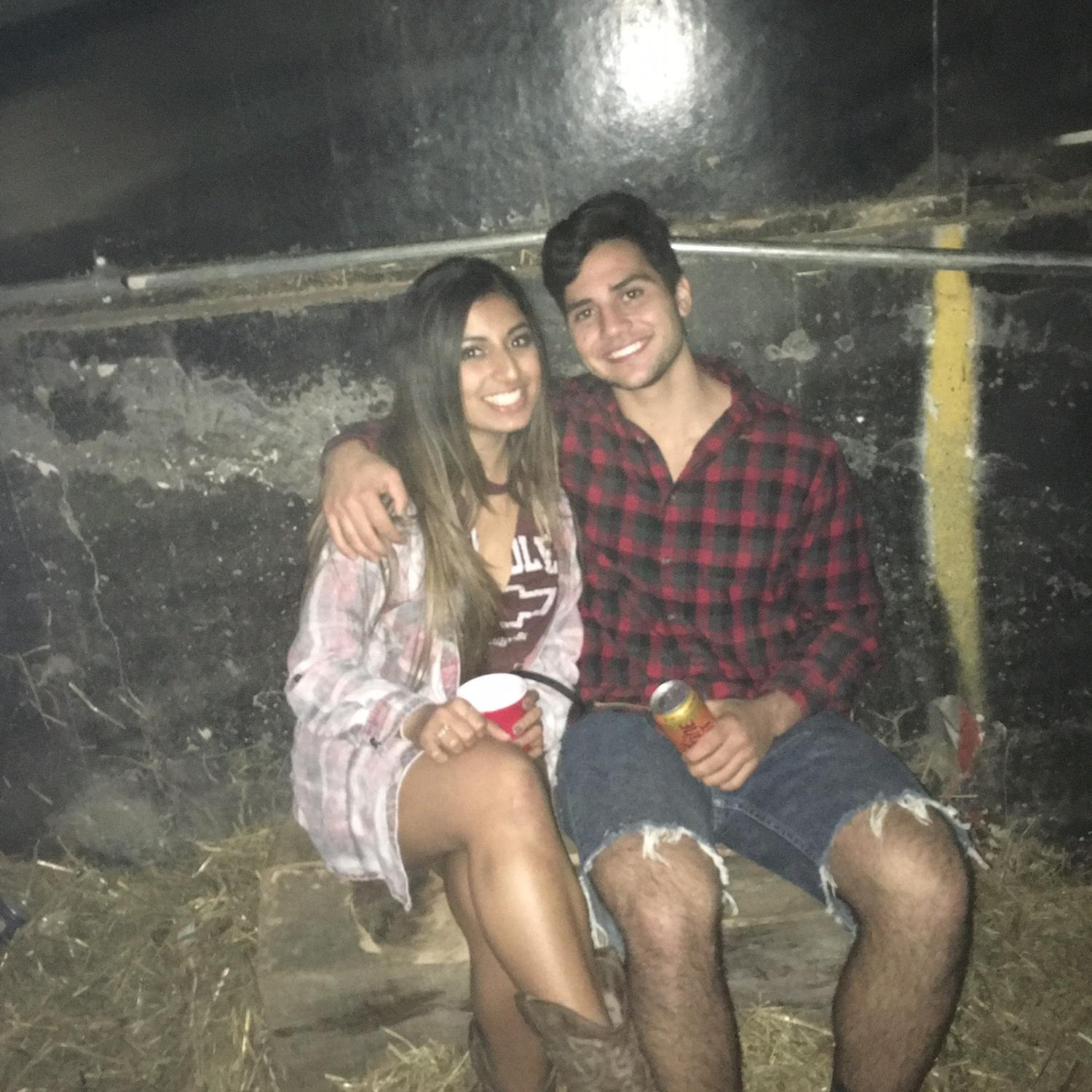 Our first photo taken together — Fall Semester 2016