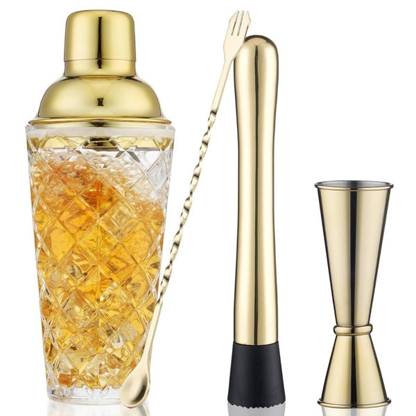 Gold Cocktail Shaker Set
