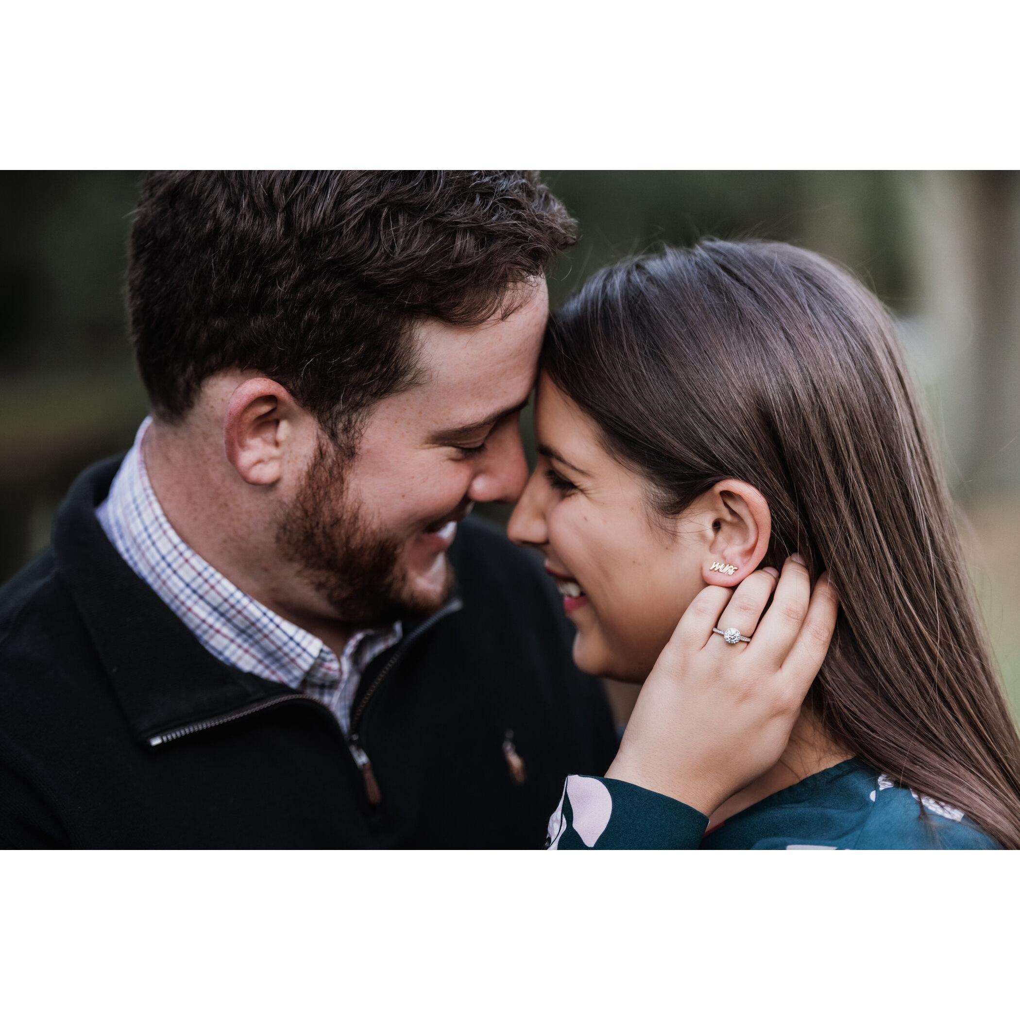 Engagement shoot at Fairfield University