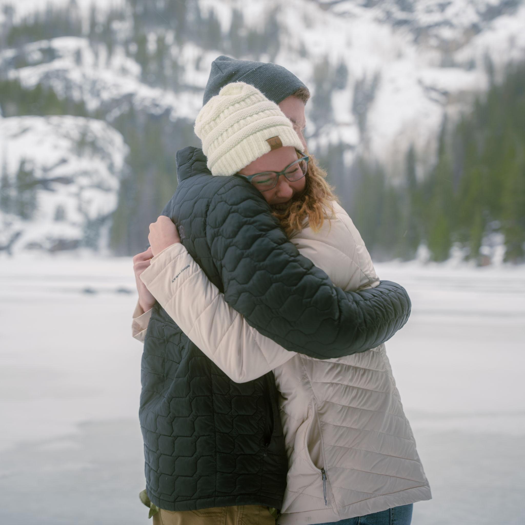 Proposal at Bear Lake, Estes Park Colorado. Aimee had no idea...well she definitely had her suspicions.