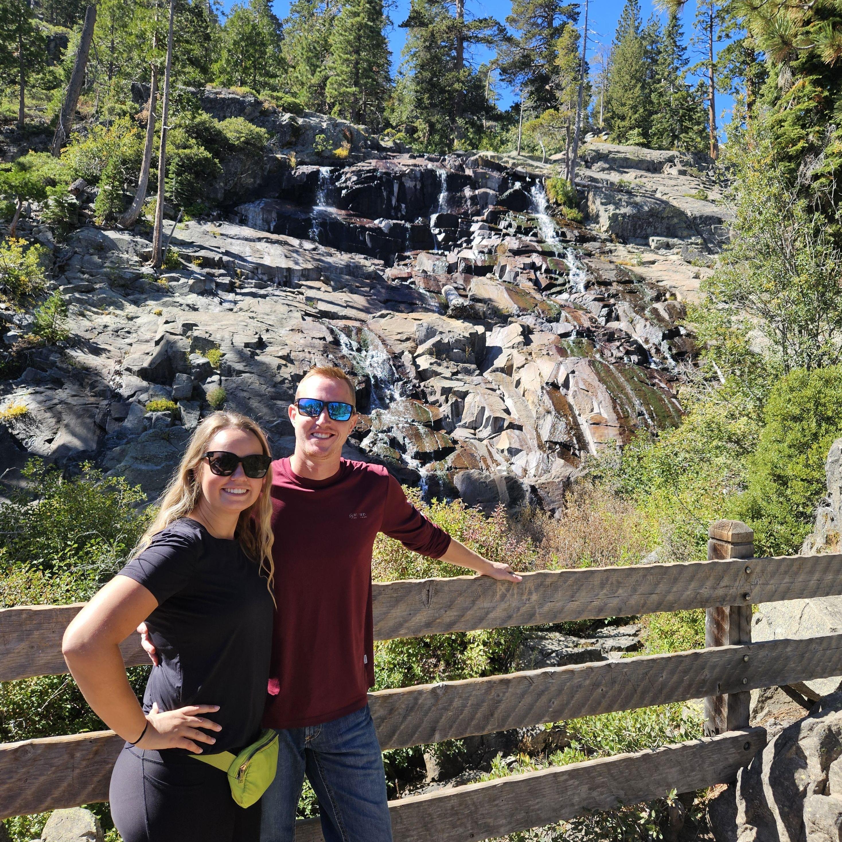 Eagle Falls, Lake Tahoe, CA
September 2024
Right before Nic convinced Makenzie to climb up the waterfall