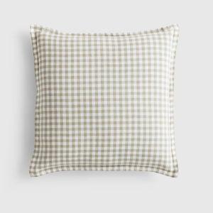 European Linen Euro Sham - Pattern: Willowleaf Gingham