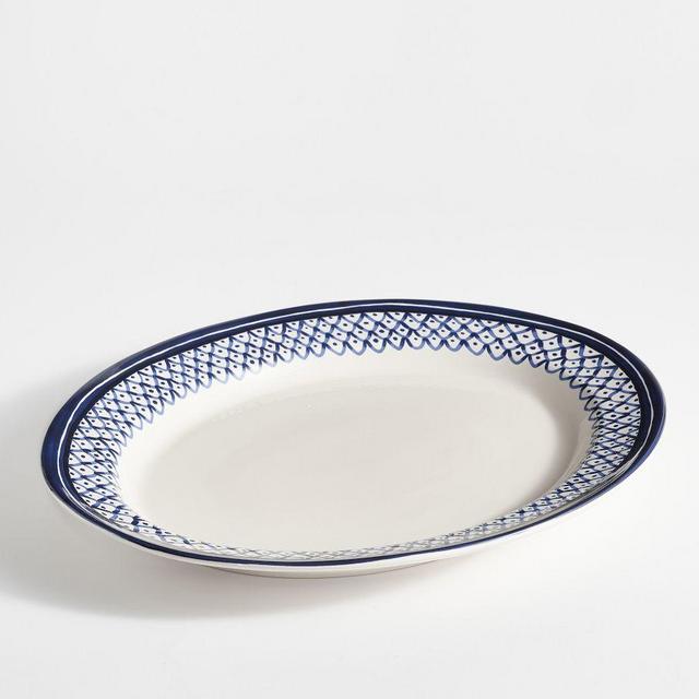 Medina Stoneware Oval Serving Platter
