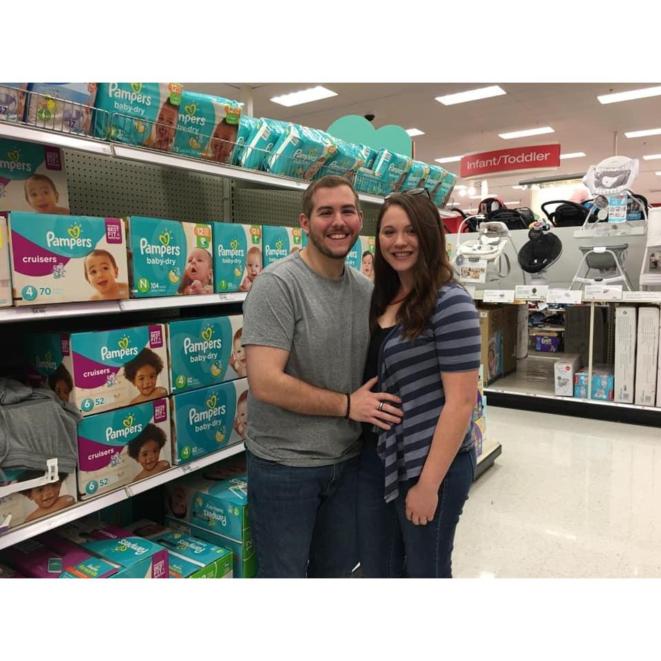The week we found out we were pregnant with our baby boy! 02/2019