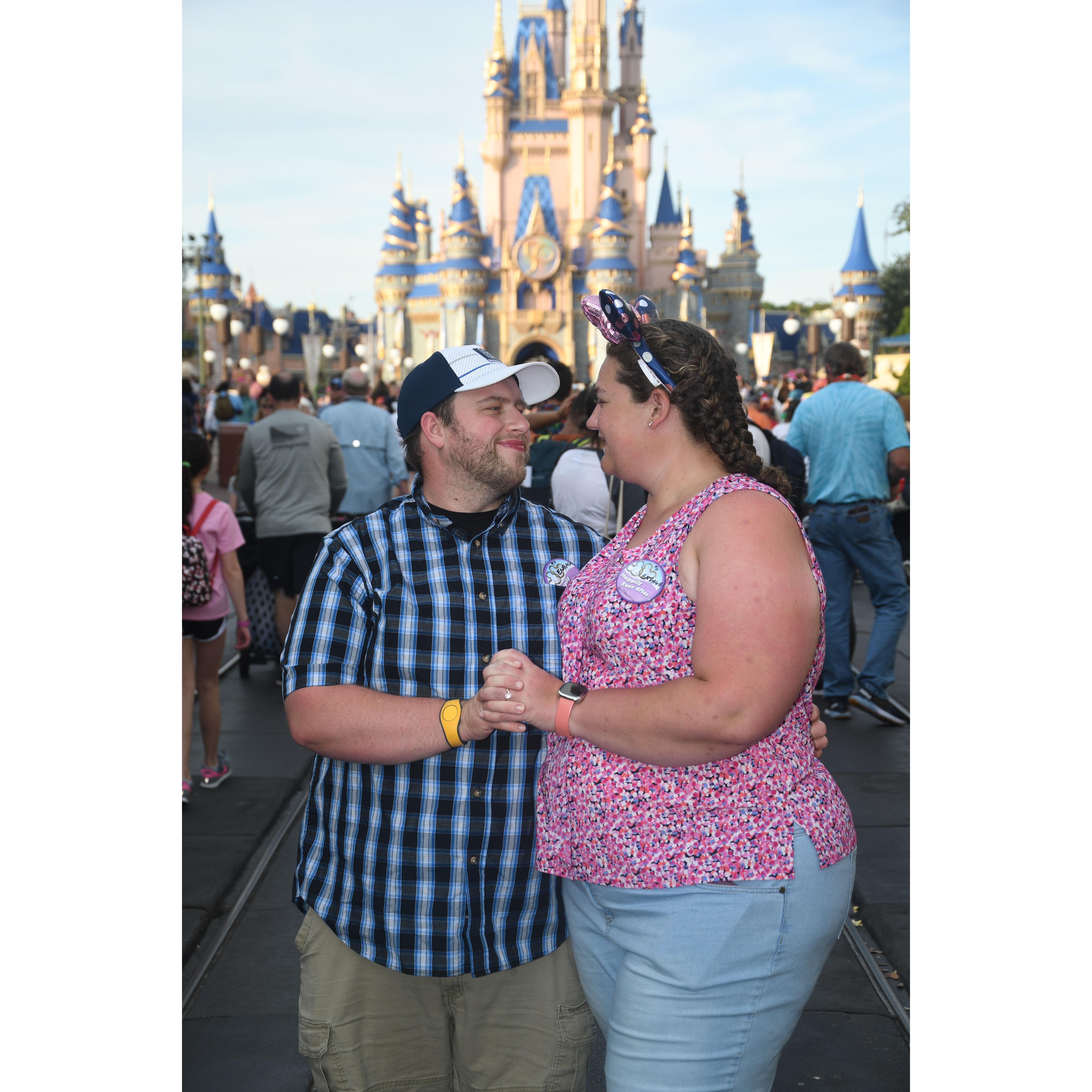 Disney trip after getting engaged in 2021