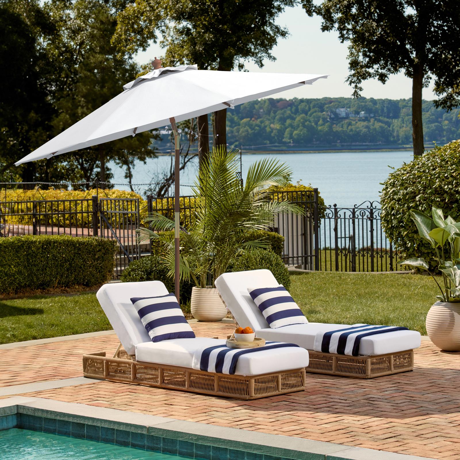 abba patio 11 ft deluxe octagon offset cantilever patio umbrella Treasure Garden 11 Foot Octagon Cantilever Sunbrella