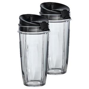 Two 24 oz. Tritan™ Nutri Ninja® Cups with two Sip & Seal Lids®