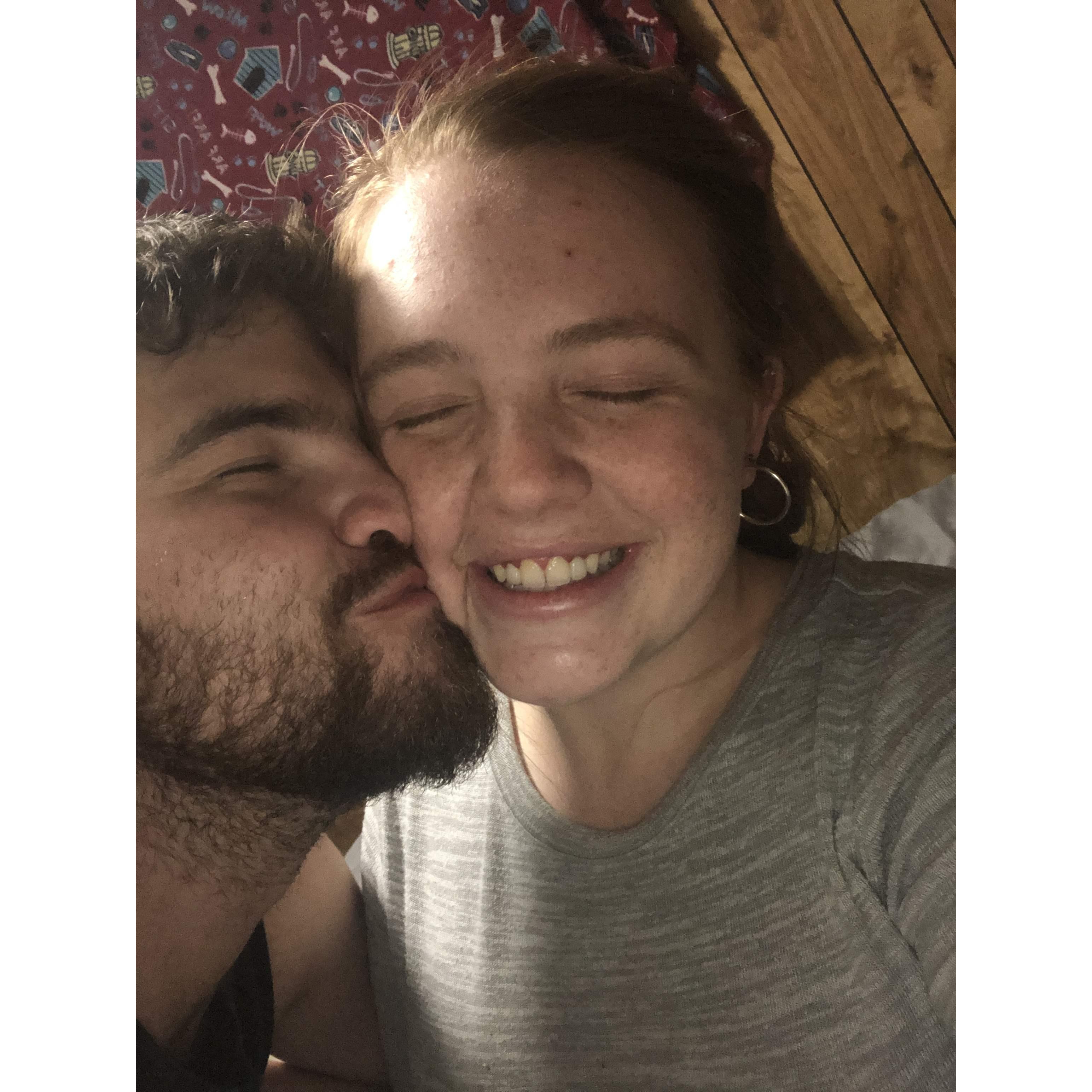Our first night in our first place together!