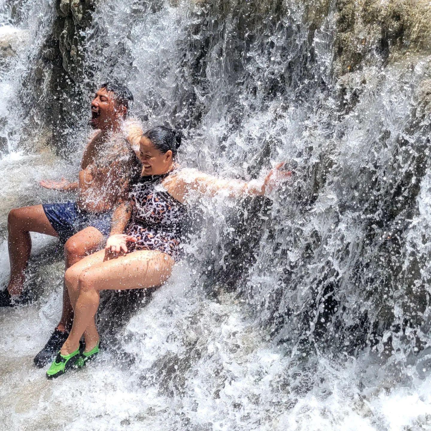 Refreshing waters of Tumalog Falls, Oslob!