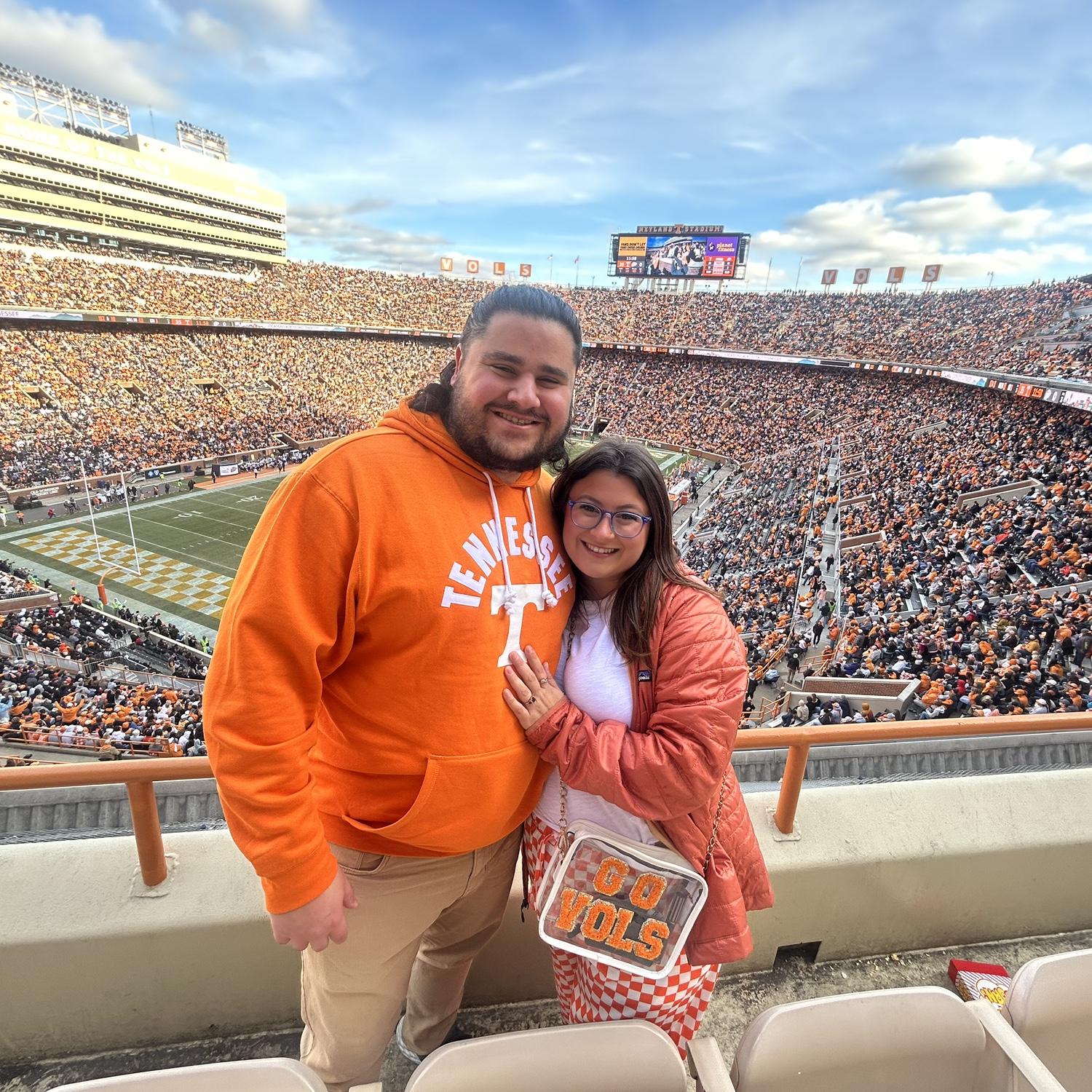 Seraphim's first Tennessee Vols game! GO VOLS!