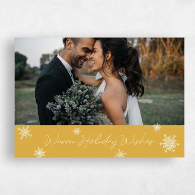 Mustard, Yellow Holiday Card - Dallas