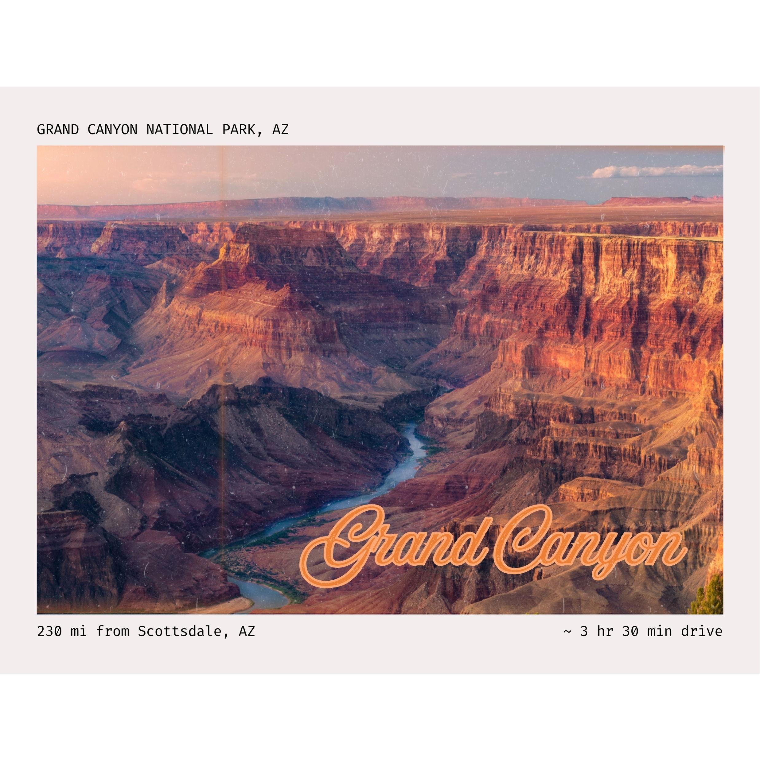 The Grand Canyon, one of the Seven Natural Wonders of the World, is an awe-inspiring landscape of layered rock carved by the Colorado River over millions of years.