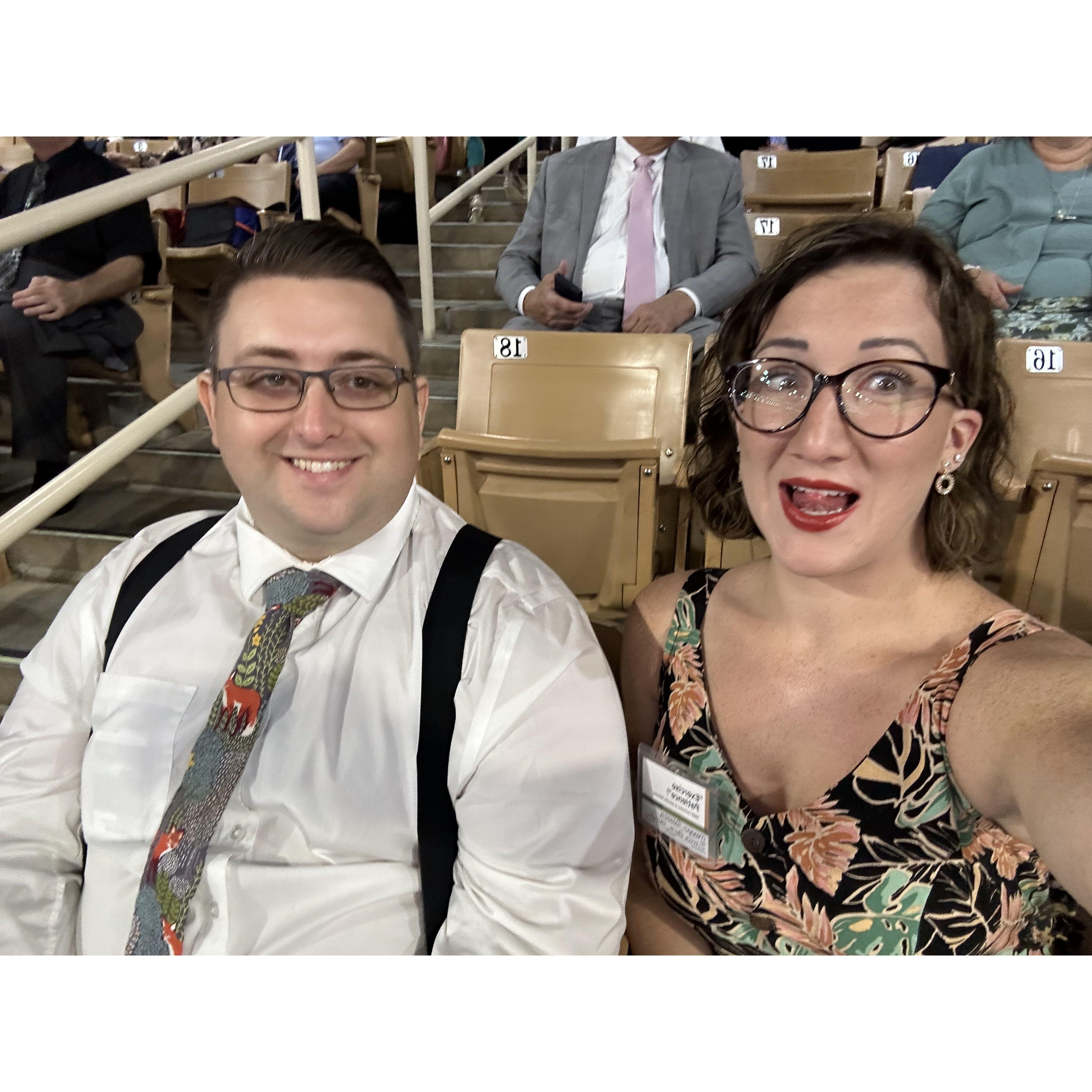 Our first convention together