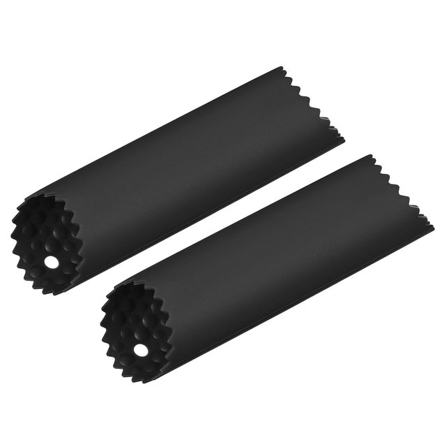 Unique Bargains Kitchen Durable Simple Non-Slip Silicone Skin Remover Garlic Peeler 2 Pcs Black