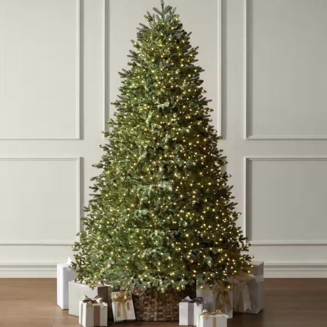 7.5 ft. Elegant Twinkling Grand Fir LED Pre-Lit Artificial Christmas Tree with Timer T32