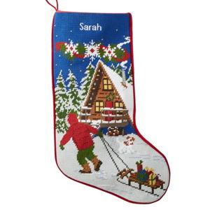 Christmas Needlepoint Stocking