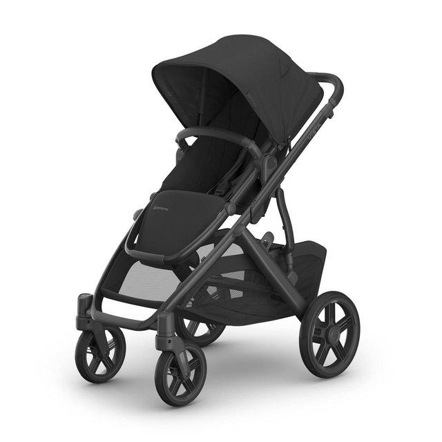UPPAbaby Vista V3 Full-Size Stroller - Jake: Adjustable Harness, Reclining Seat, Infant Car Seat Compatible
