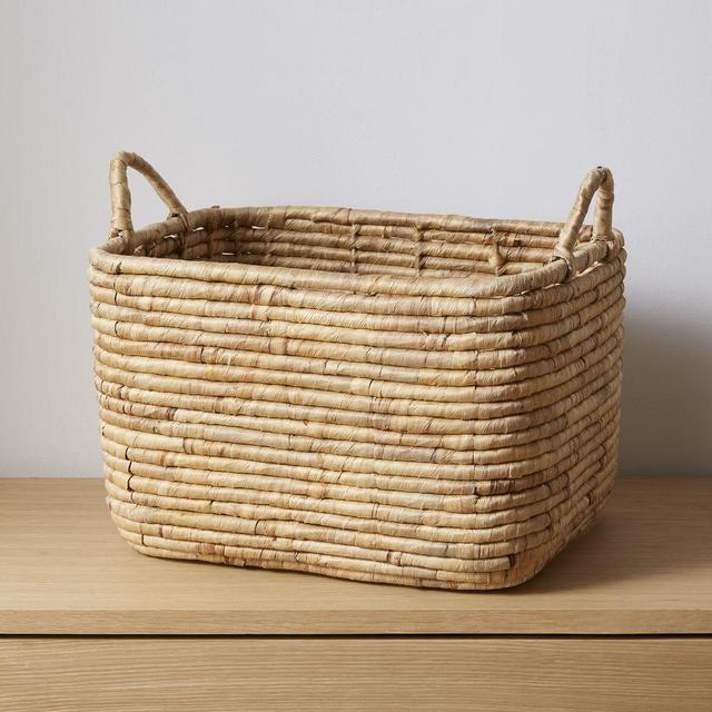 Woven Seagrass Basket, Large Rectangle, Natural