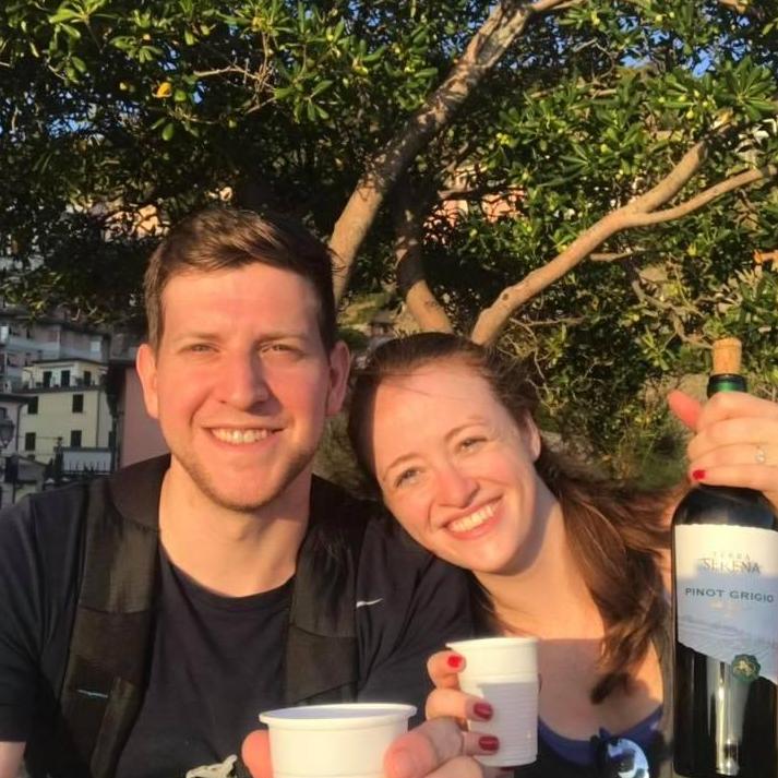 September 2018 - Taking in a beautiful sunset in Riomaggiore with a bottle of Italian wine and the finest plastic cups we could scrounge up