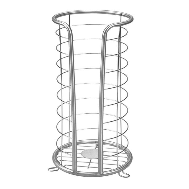 iDESIGN Forma Metal Freestanding Toilet Paper Tissue Holder Brushed Stainless Steel