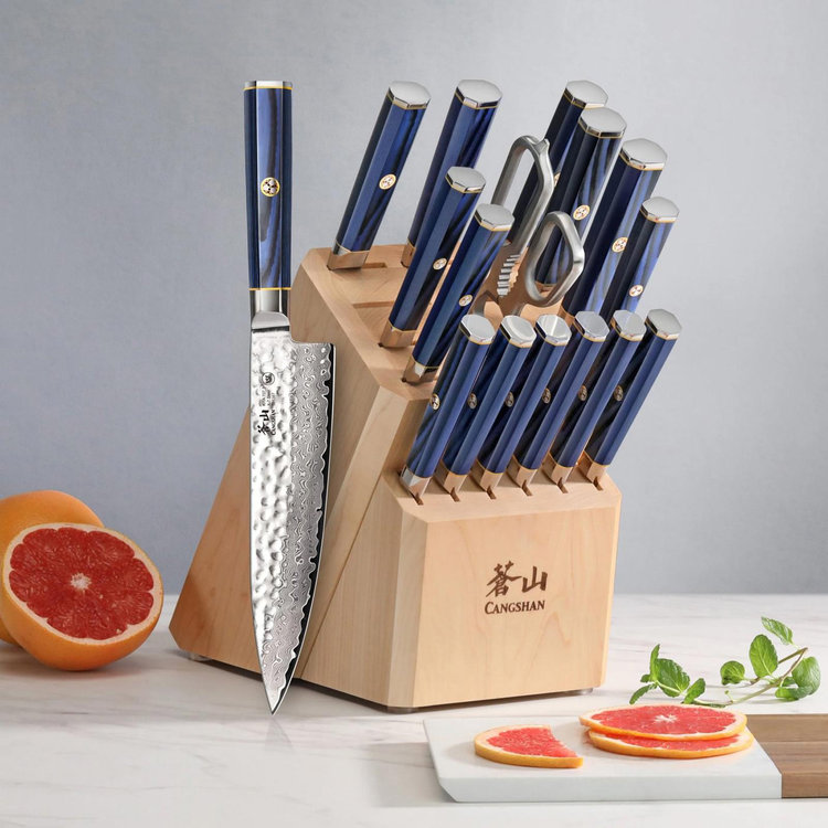 Cangshan, Kita Hua 17-Piece HUA Knife Block Set | Zola