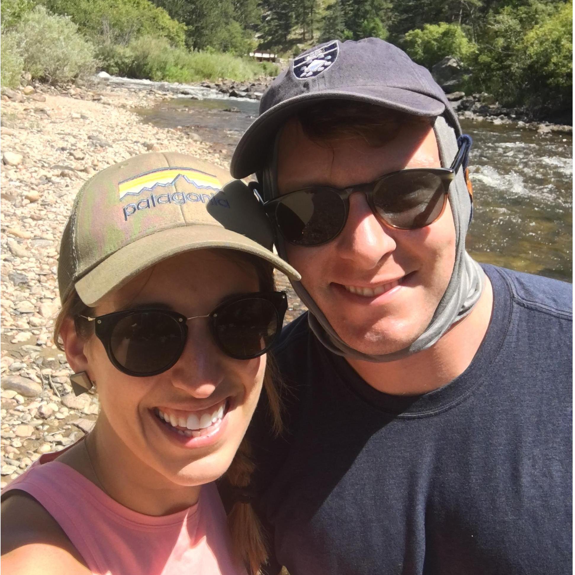 Fly fishing for Andrew's birthday