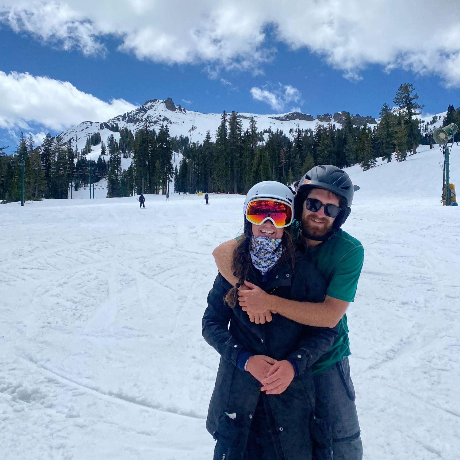 Enjoying the mountain together