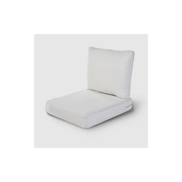 Rolston 2pc Outdoor Replacement Chair Cushion Set Linen - Haven Way