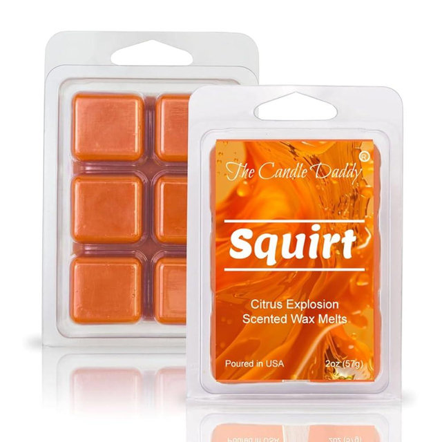 The Candle Daddy Squirt - Citrus Explosion Maximum Scented Wax Melt - 1 Pack - 2 Ounces - 6 Cubes